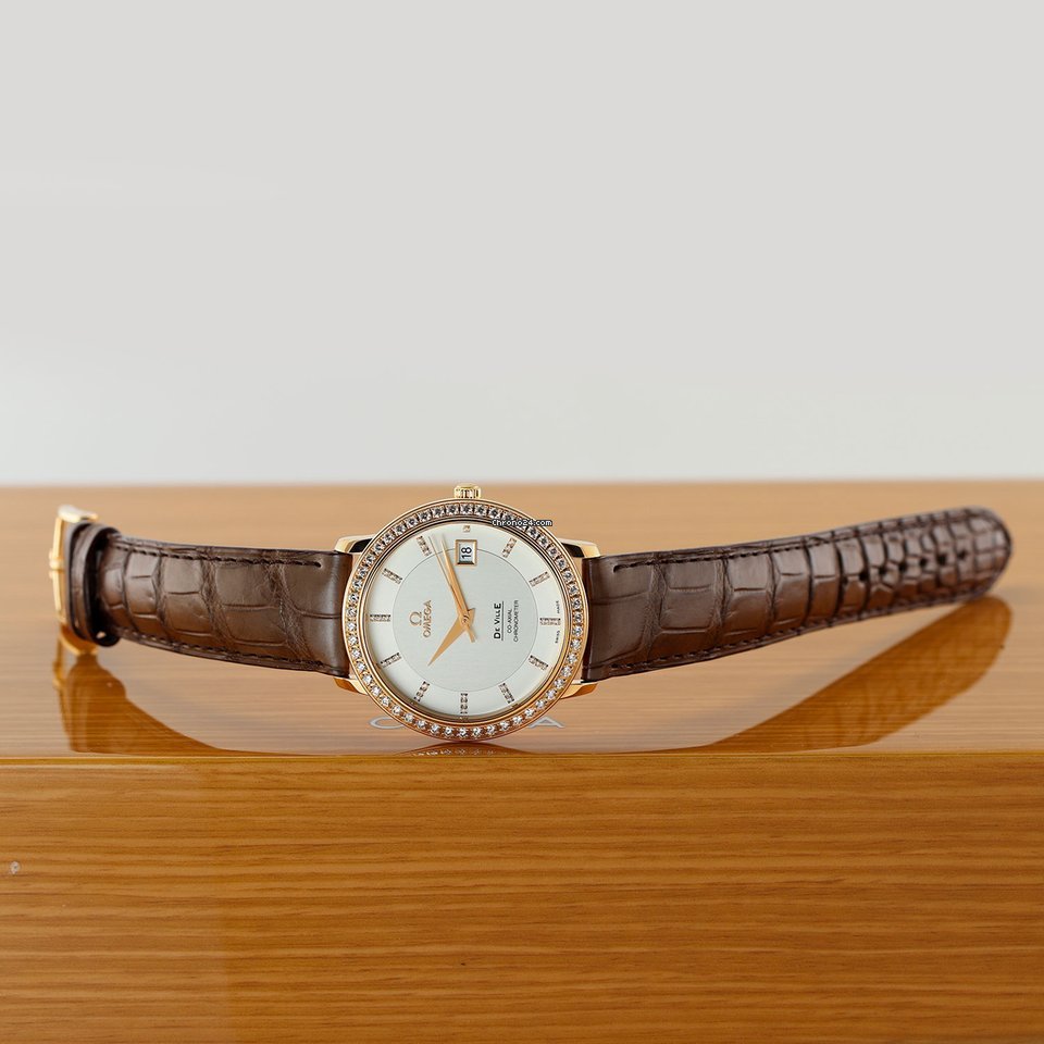 IMG_9081 Omega De Ville Prestige Automatic Rose gold 413.58.37.20.52.001 Replica 7