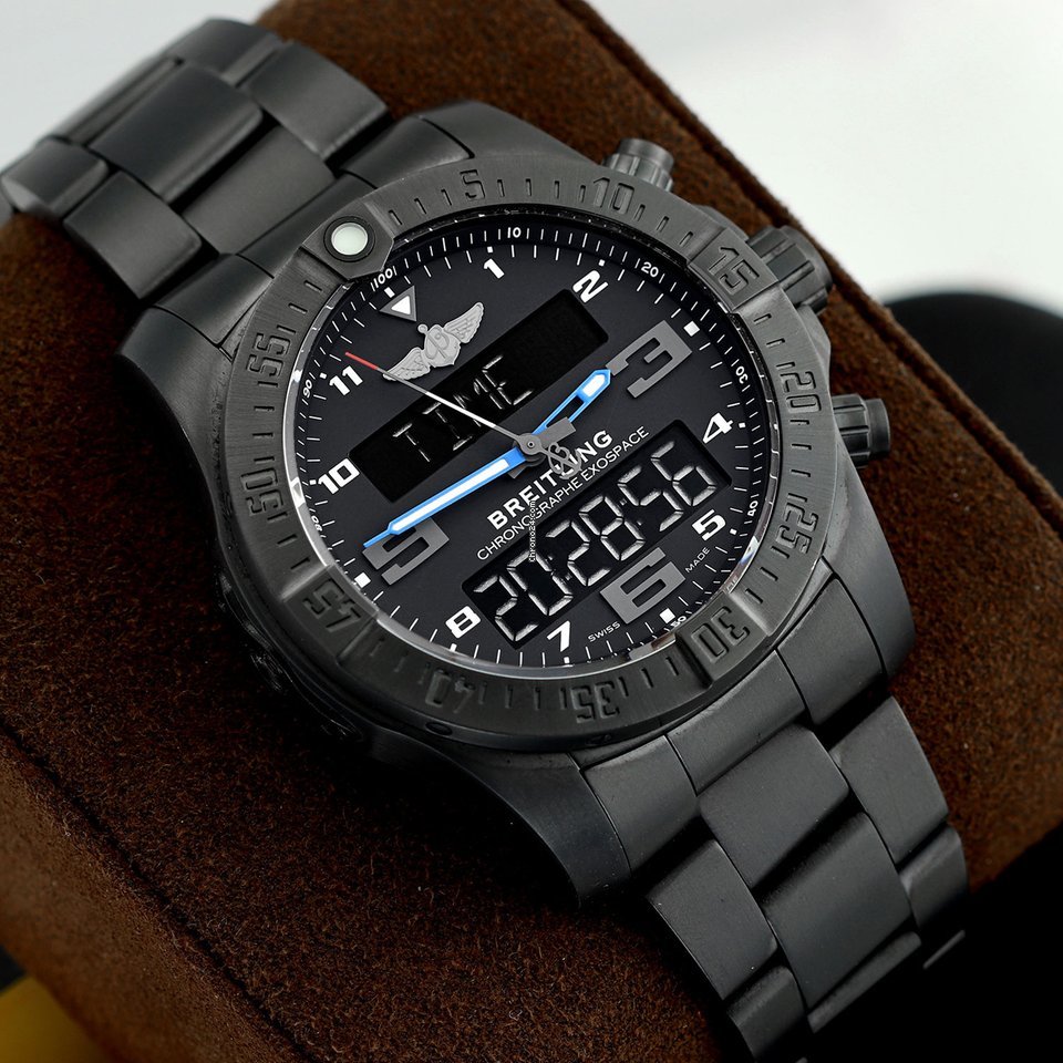 IMG_9081 Breitling Exospace B55 Connected Mens watch Unisex Quartz Titanium vb5510h2 be45 181v Replica 7