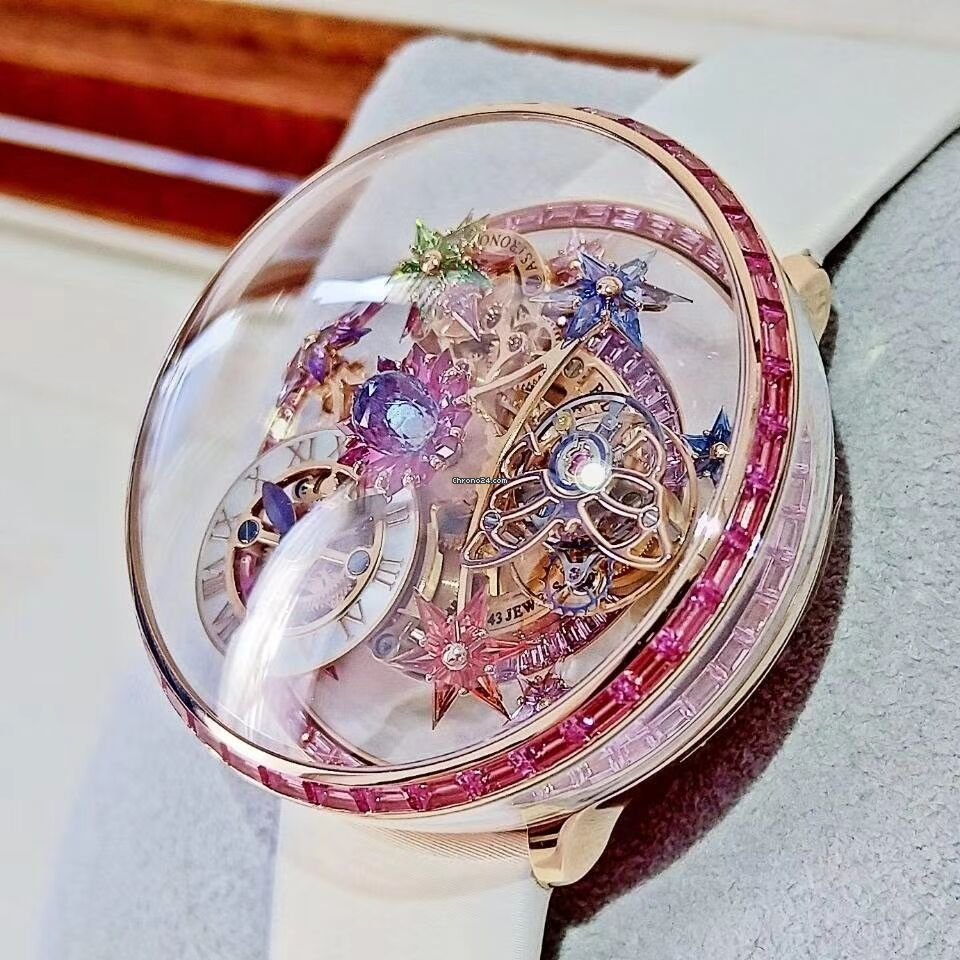 IMG_9081 Jacob & Co. Womens watch Manual winding Rose gold JCAM31 Replica 7