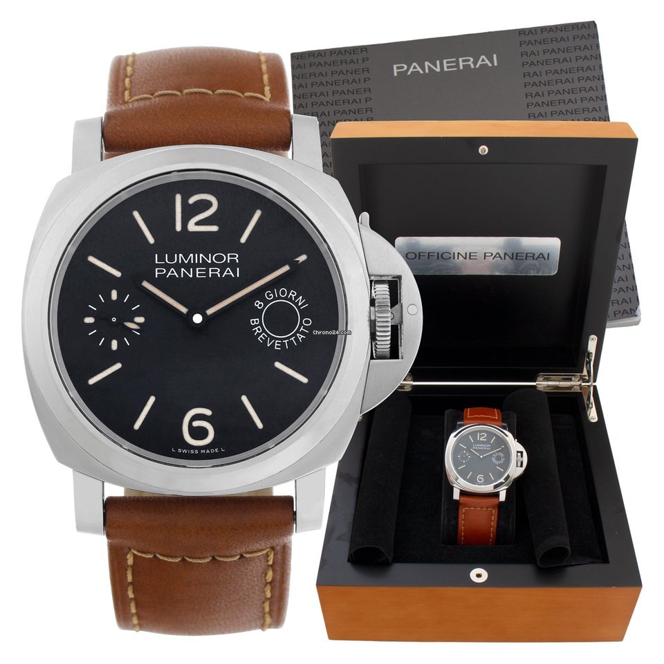 IMG_9081 Panerai Luminor Marina 8 Days Mens watch Unisex Manual winding Steel PAM00590 Replica 7