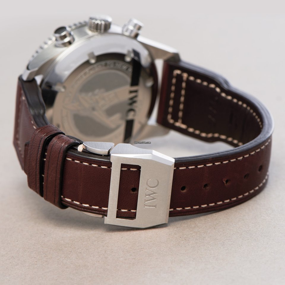 IMG_9081 IWC Pilot Chronograph Mens watch Unisex Automatic Steel IW395003 Replica 7