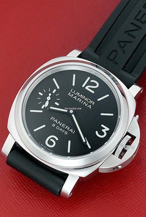 IMG_9081 Panerai Luminor Marina 8 Days Mens watch Unisex Manual winding Steel PAM 00510 Replica 7