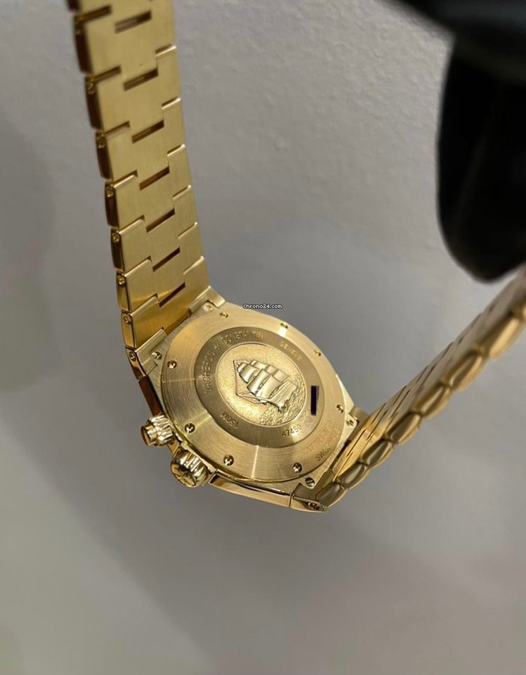 IMG_9081 Vacheron Constantin Overseas Dual Time Mens watch Unisex Automatic Yellow gold 47450 B01J-9228 Replica 7