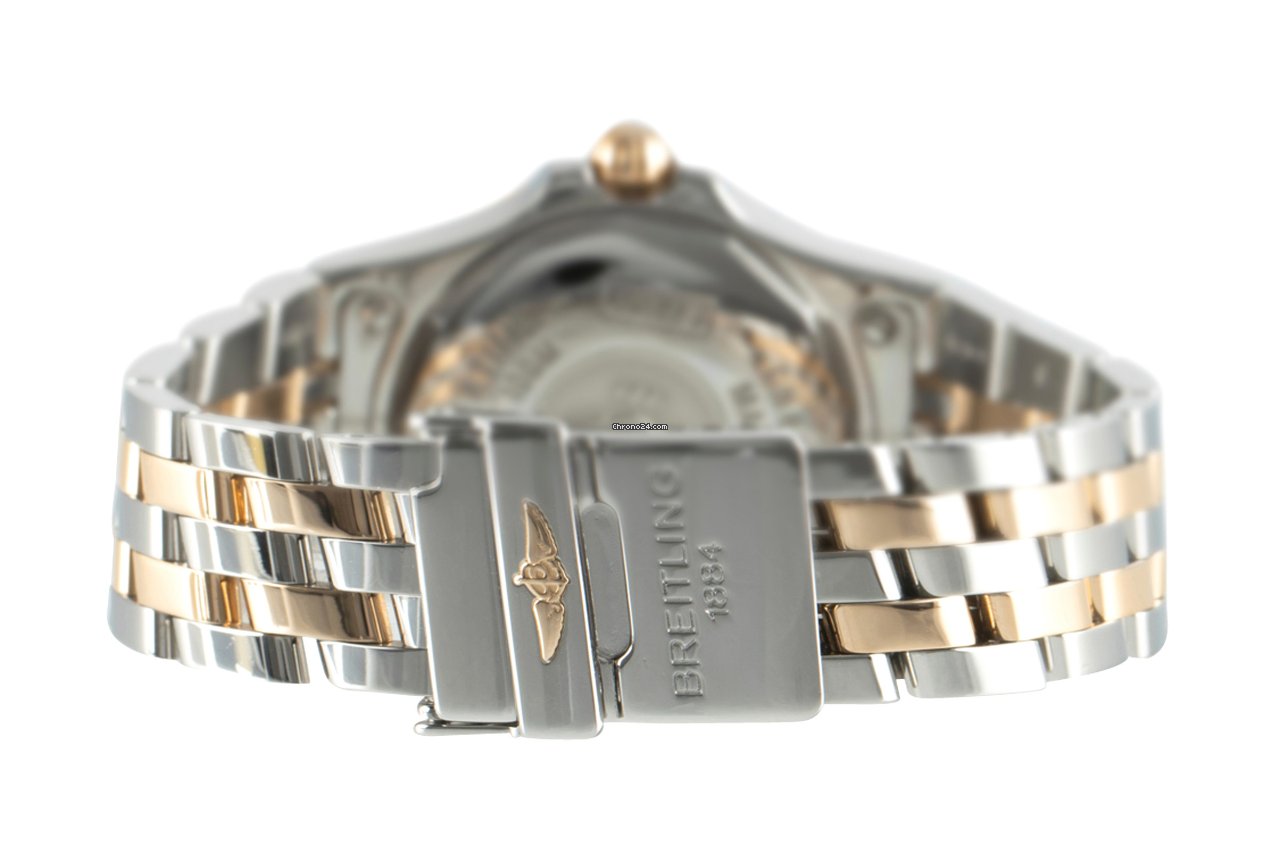 IMG_9081 Breitling Galactic 30 Womens watch Quartz Gold Steel C71340 Replica 7