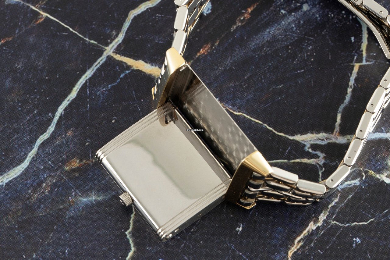 IMG_9081 Jaeger-LeCoultre Reverso Classique Mens watch Unisex Quartz Gold Steel 251.5.11 Replica 7