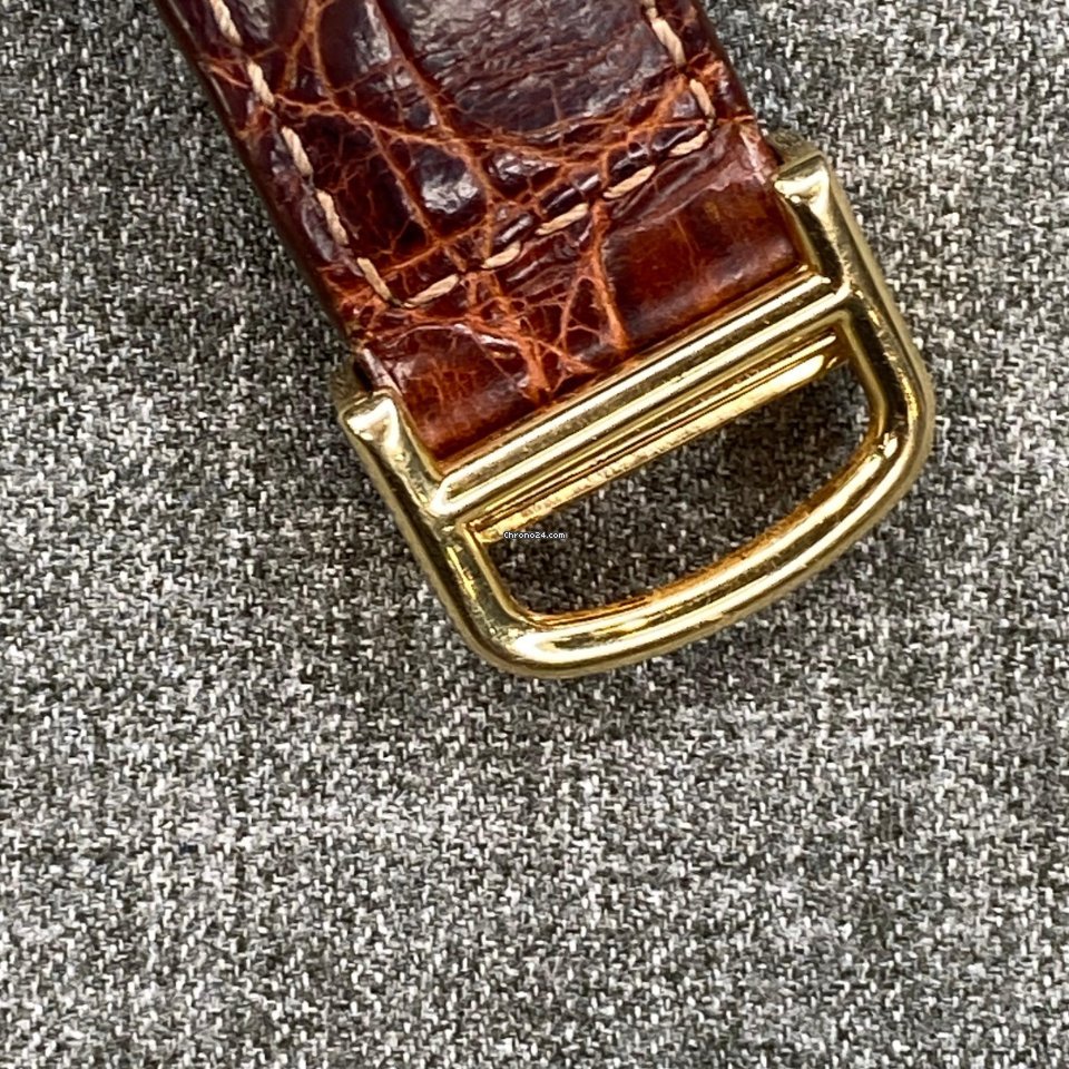 IMG_9081 Cartier Tank Americaine Mens watch Unisex Quartz Yellow gold Cartier 890510 Replica 7
