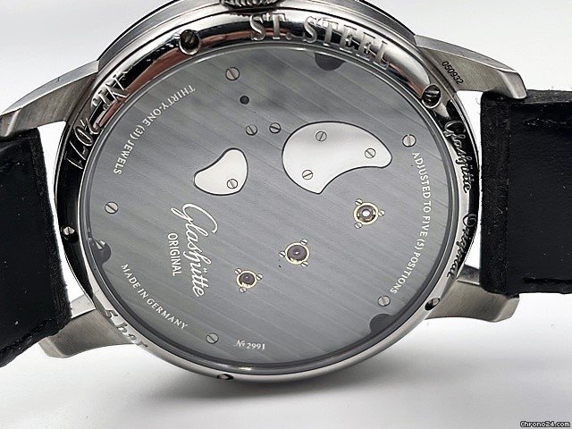 IMG_9081 Glashutte Original PanoInverse XL Mens watch Unisex Automatic Steel 66-04-04-02-05 Replica 7