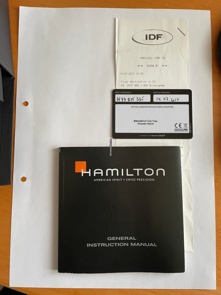 Hamilton Khaki Navy Frogman Mens watch Unisex Automatic Titanium H77805335 Replica 7