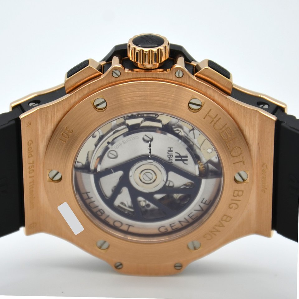 IMG_9081 Hublot Big Bang 44 mm Mens watch Unisex Automatic Rose gold 301.PX.130.RX.114 Replica 7