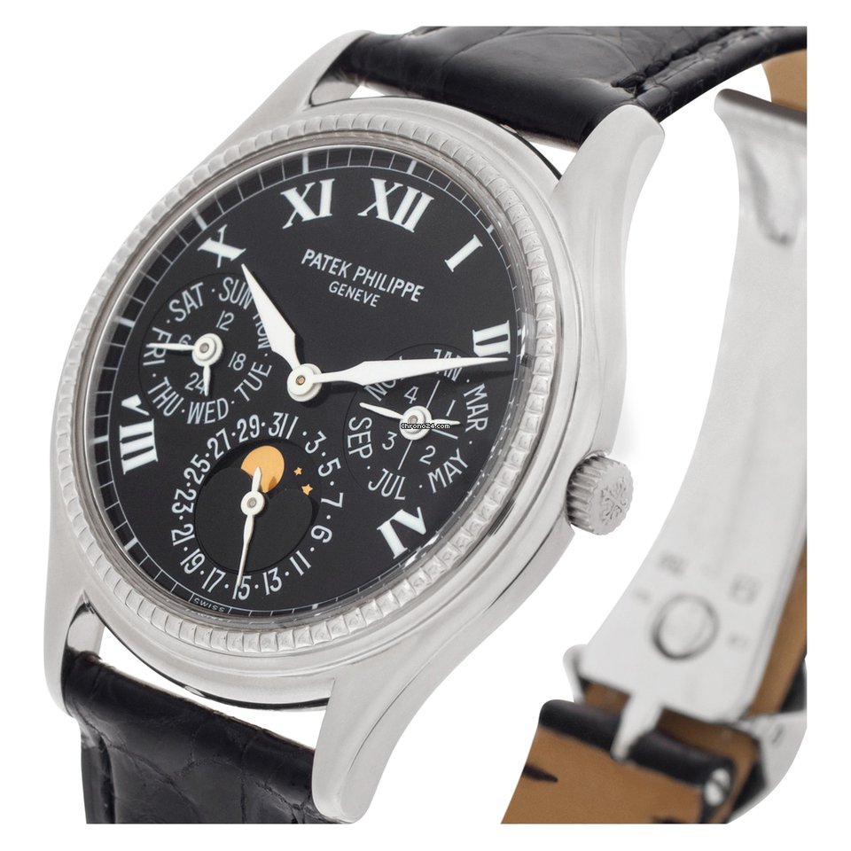 IMG_9081 Patek Philippe Perpetual Calendar Mens watch Unisex Automatic White gold 5038 Replica 7