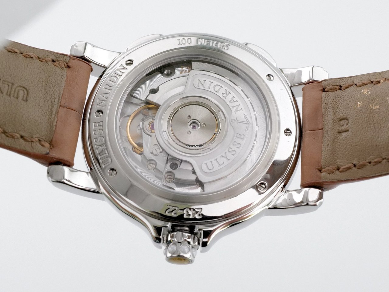 IMG_9081 Ulysse Nardin Dual Time Womens watch Automatic Steel 243-22B 30-09 Replica 7
