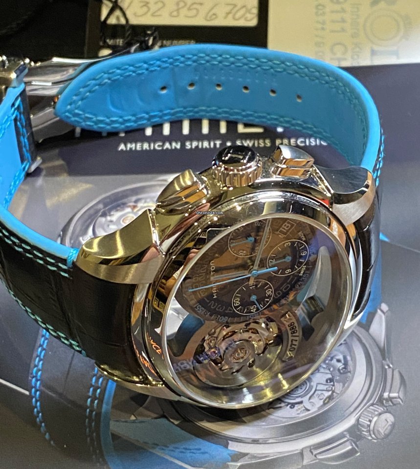 IMG_9081 Hamilton Jazzmaster Auto Chrono Mens watch Unisex Automatic Steel H32856705 Replica 7