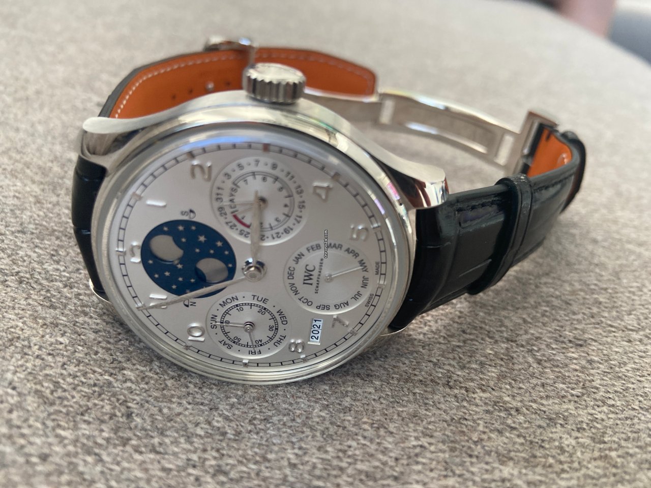 IWC Portuguese Perpetual Calendar Mens watch Unisex Automatic Platinum IW503406 Replica 7