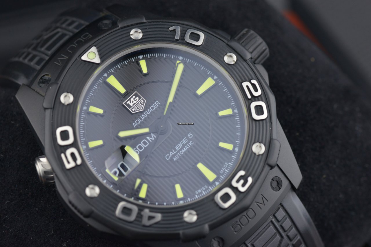 IMG_9081 TAG Heuer Aquaracer 500M Mens watch Unisex Automatic Titanium waj2180.ft6015 Replica 7
