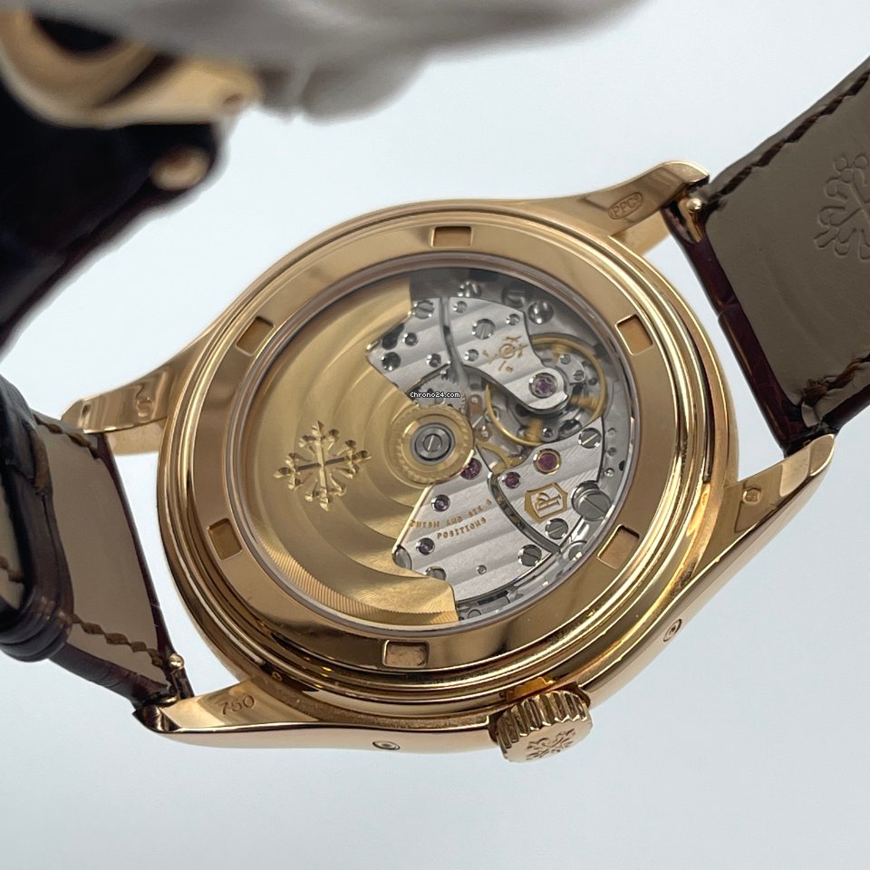 IMG_9081 Patek Philippe Annual Calendar Mens watch Unisex Automatic Rose gold 5146R-001 Replica 7
