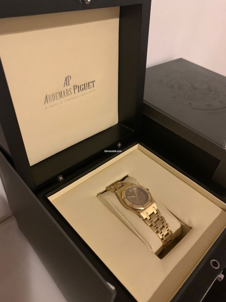 IMG_9081 Audemars Piguet Royal Oak Mens watch Unisex Automatic Yellow gold B45118 Replica 7