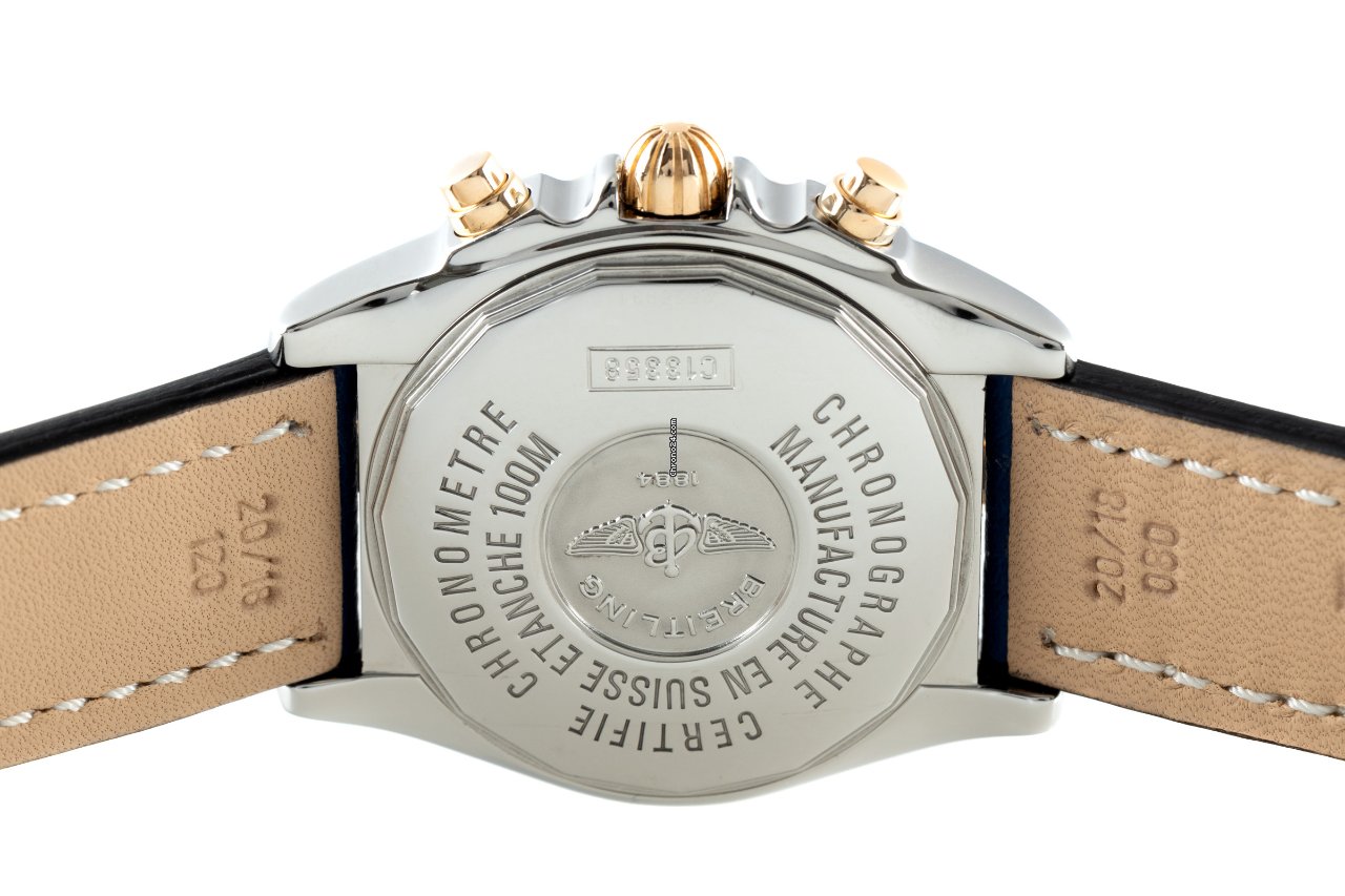 IMG_9081 Breitling Chrono Cockpit Mens watch Unisex Automatic Gold Steel C13358 Replica 7