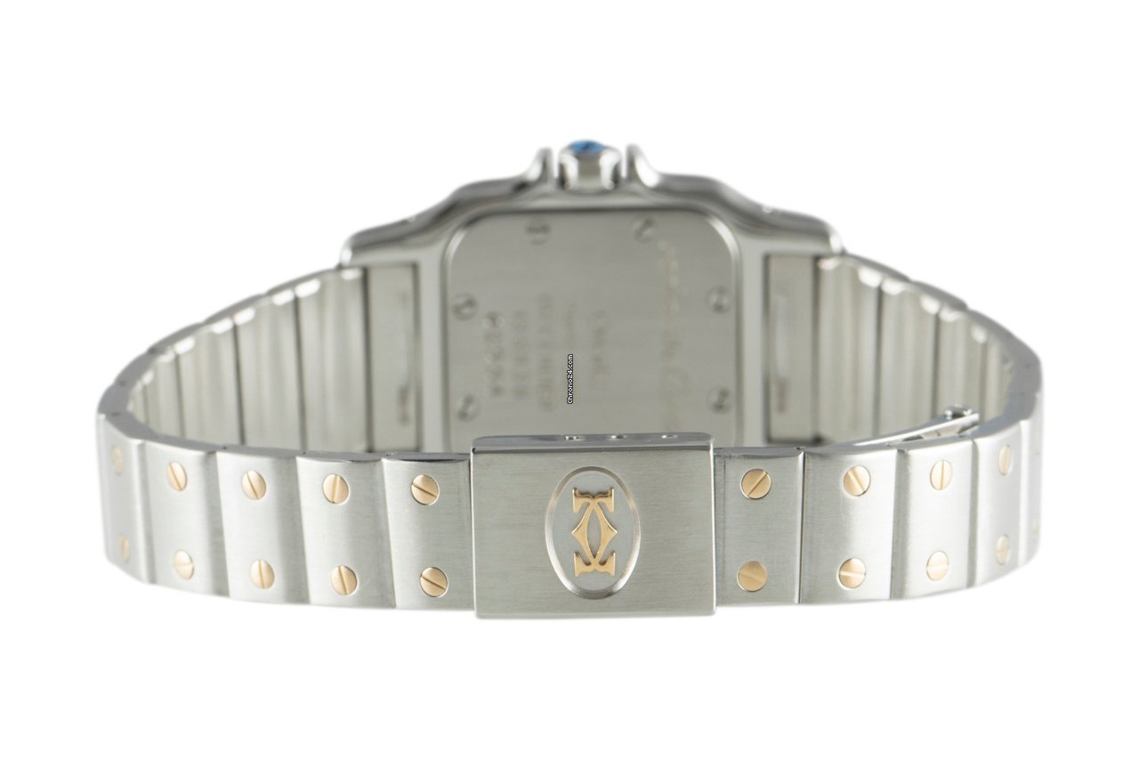Cartier Santos Womens watch Quartz Gold Steel 166930 Replica 7