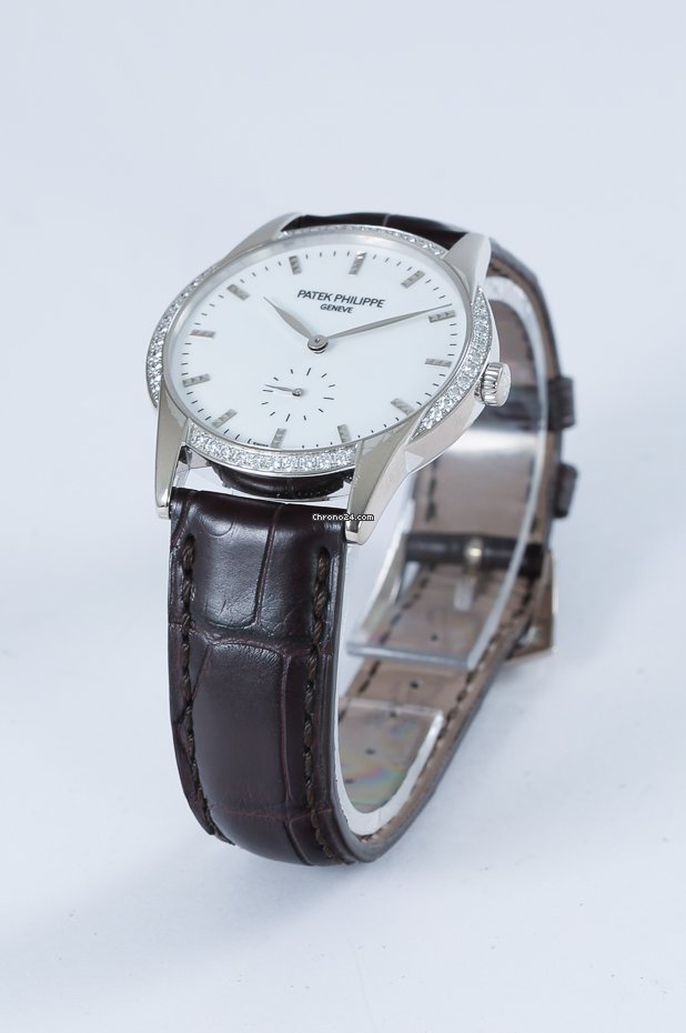Patek Philippe Calatrava Womens watch Manual winding White gold 7122 200G-001 Replica 7