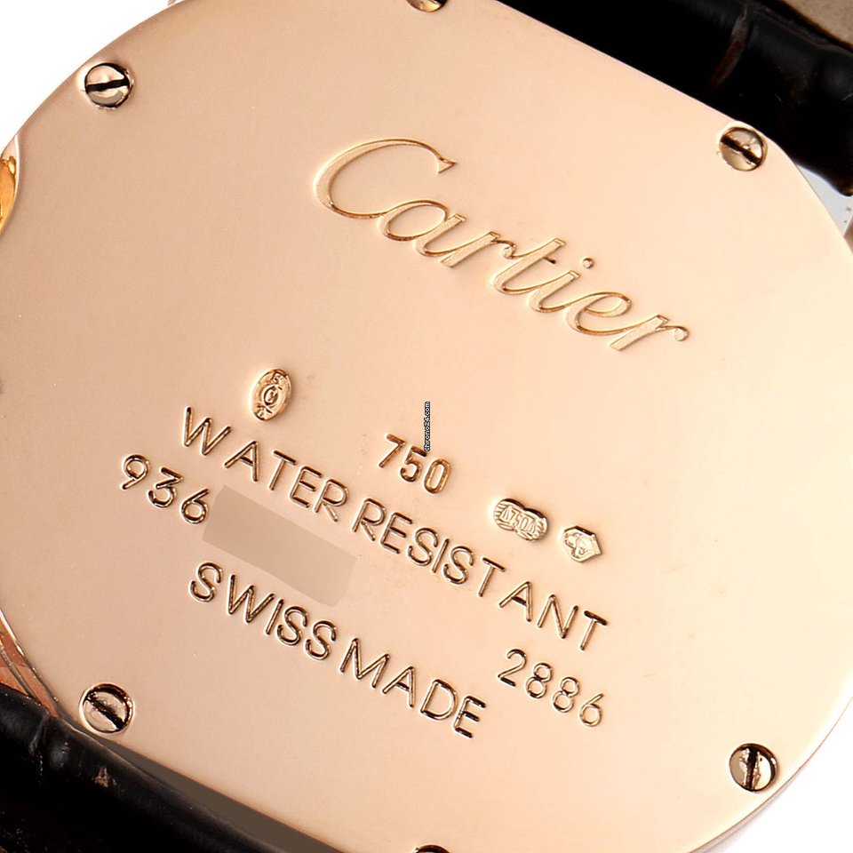 IMG_9081 Cartier Ronde Louis Cartier Womens watch Quartz Rose gold W6800151 Replica 7