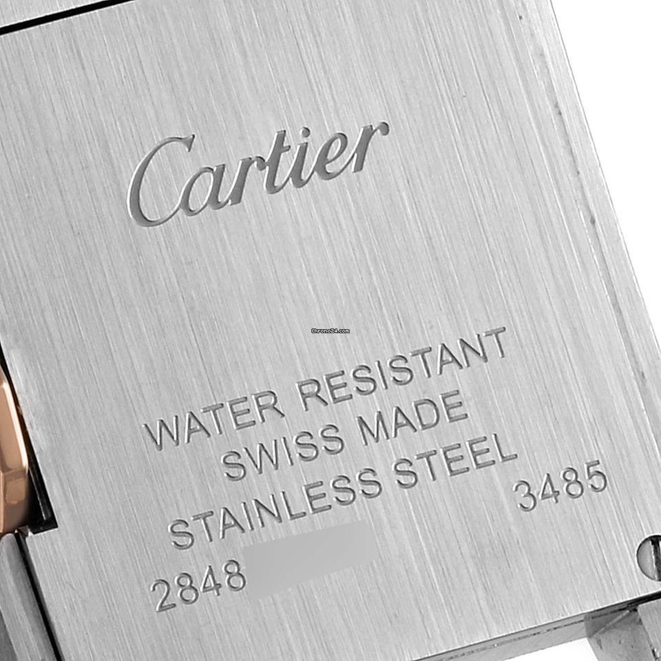 IMG_9081 Cartier Tank Anglaise Womens watch Quartz Gold Steel W5310036 Replica 7
