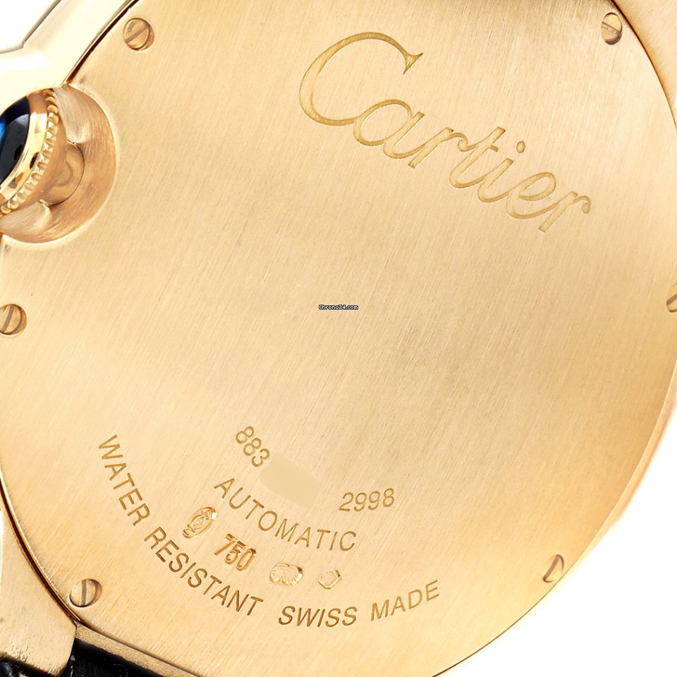 IMG_9081 Cartier Ballon Bleu 42mm Mens watch Unisex Automatic Yellow gold W6900551 Replica 7