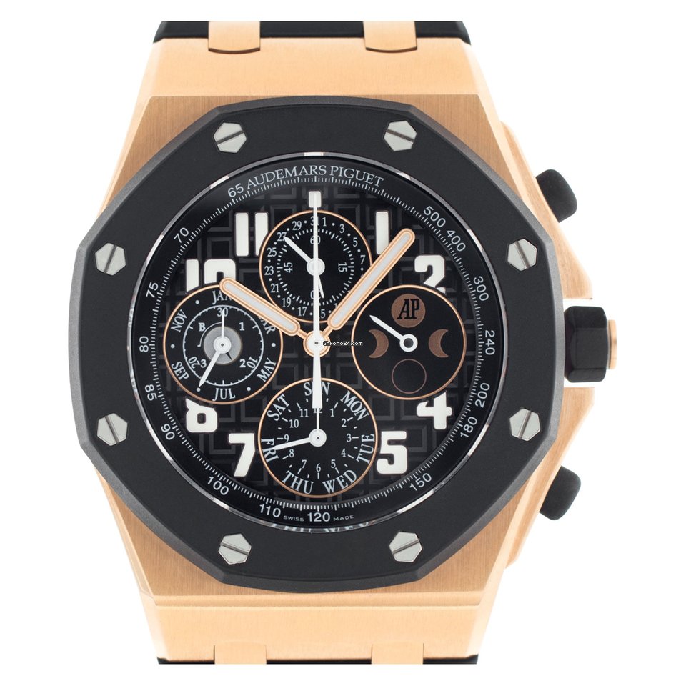 Audemars Piguet Royal Oak Offshore Mens watch Unisex Automatic Rose gold 26262OK.OO.D002CA.01 Replica 7