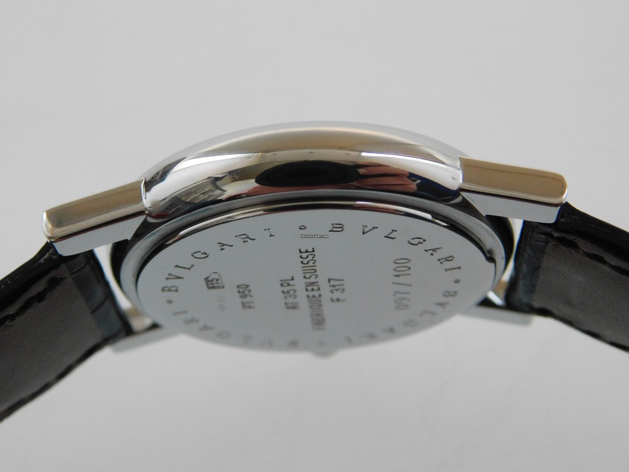 IMG_9081 Bulgari Mens watch Unisex Quartz Platinum AT 35 PL Replica 7