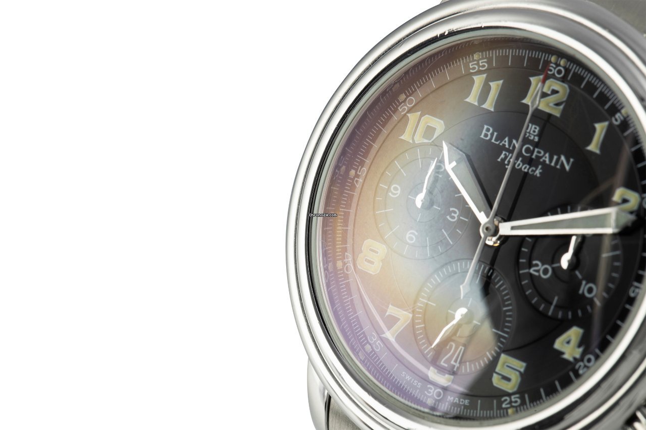 IMG_9081 Blancpain Leman Fly-Back Mens watch Unisex Automatic Steel 2185F Replica 7