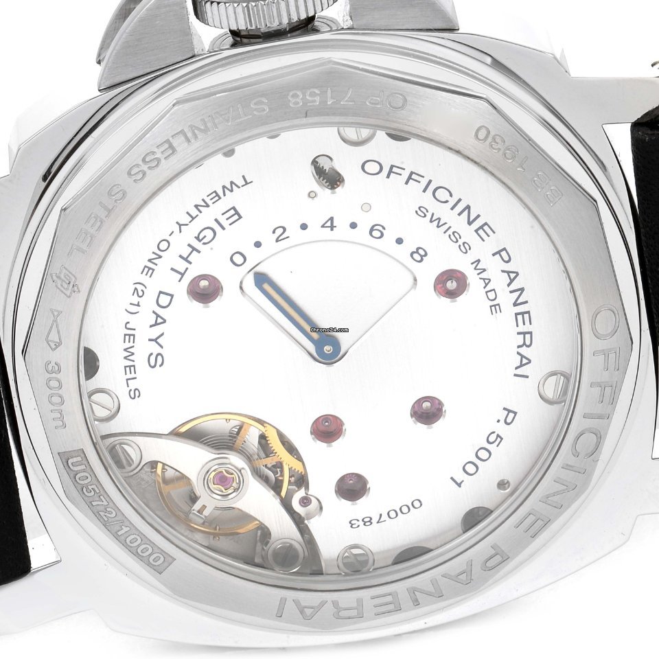 Panerai Luminor Marina 8 Days Mens watch Unisex Manual winding Steel PAM00796 Replica 7
