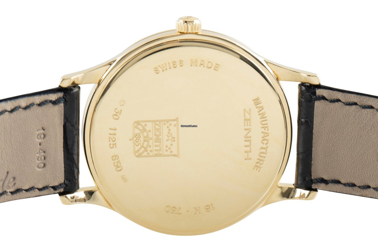 IMG_9081 Zenith Elite Mens watch Unisex Manual winding Yellow gold 30.1125.650 Replica 7