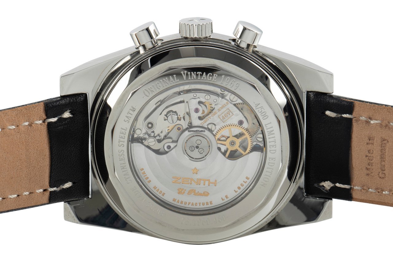 IMG_9081 Zenith El Primero New Vintage 1969 Mens watch Unisex Automatic Steel 03.1969.469 Replica 7