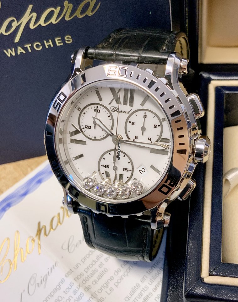 IMG_9081 Chopard Happy Sport Womens watch Quartz Steel 288499-3001 Replica 7