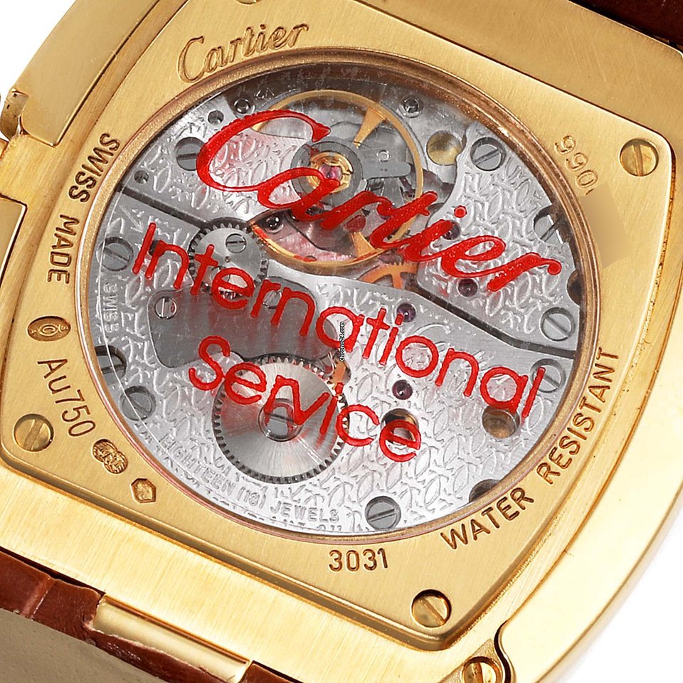 IMG_9081 Cartier Baignoire Womens watch Manual winding Rose gold WB520005 Replica 7