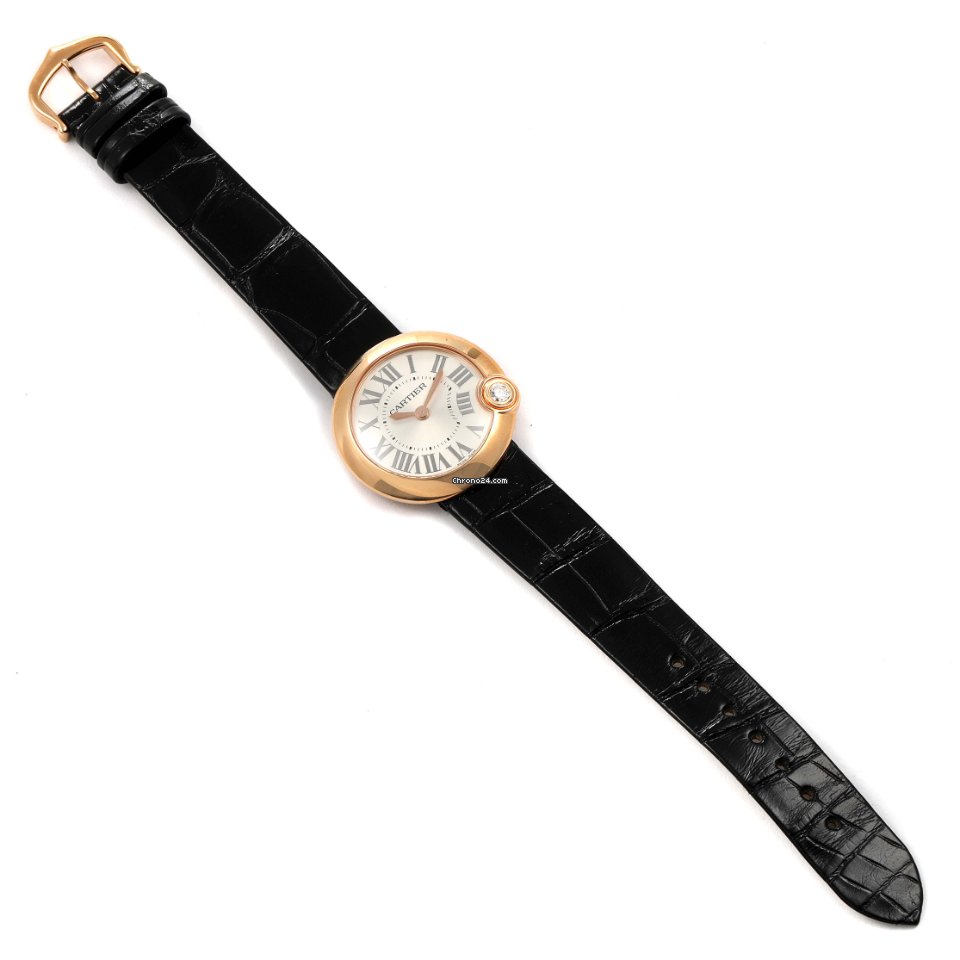 IMG_9081 Cartier Ballon Blanc Womens watch Quartz Rose gold WGBL0003 Replica 7