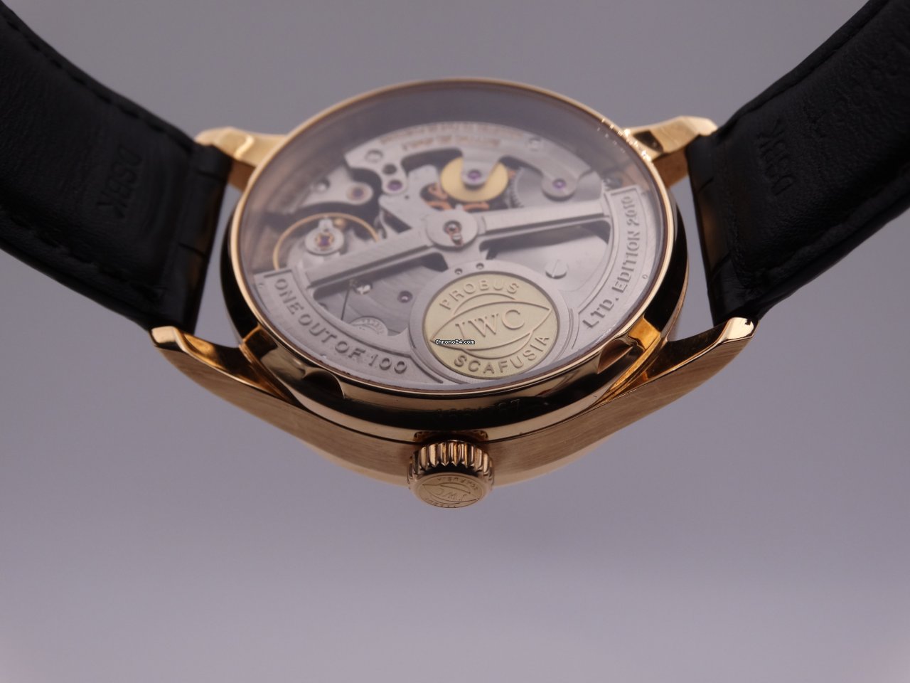 IMG_9081 IWC Portuguese Perpetual Calendar Mens watch Unisex Automatic Rose gold IW502220 Replica 7