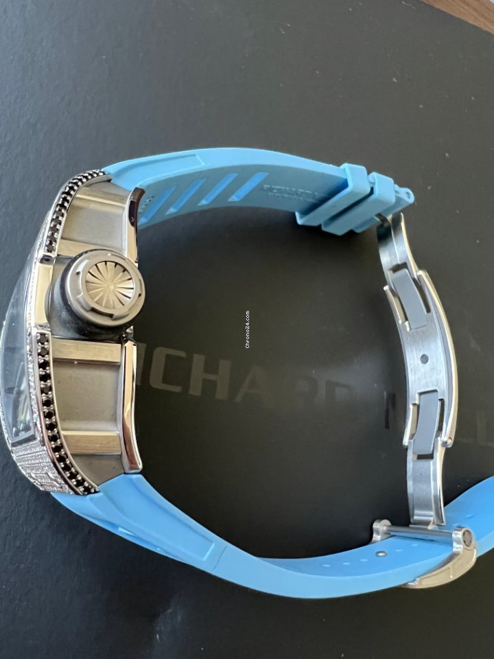 IMG_9081 Richard Mille RM 030 Mens watch Unisex Automatic White gold RM30 WG Replica 7