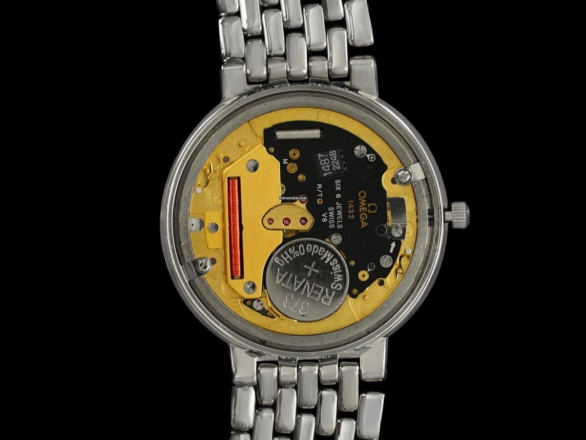 IMG_9081 Omega De Ville Mens watch Unisex Quartz Steel 8299 Replica 7