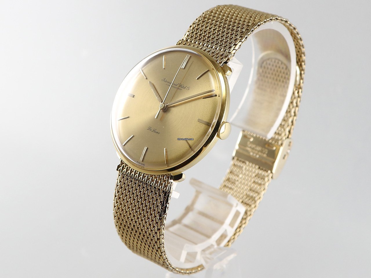 IMG_9081 IWC Mens watch Unisex Manual winding Yellow gold 1210 Replica 7