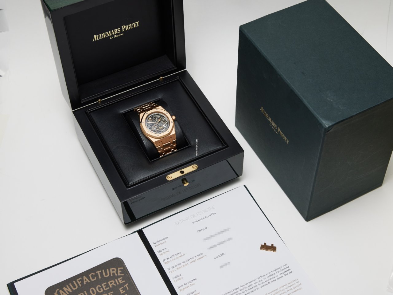 IMG_9081 Audemars Piguet Royal Oak Selfwinding Mens watch Unisex Automatic Rose gold 15305OR.OO.D088CR.01 Replica 7