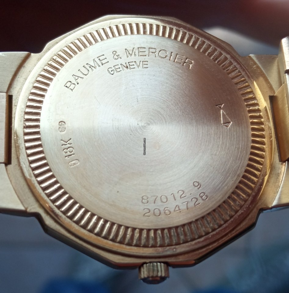 IMG_9081 Baume & Mercier Riviera Mens watch Unisex Quartz Yellow gold M0A03182 Replica 7