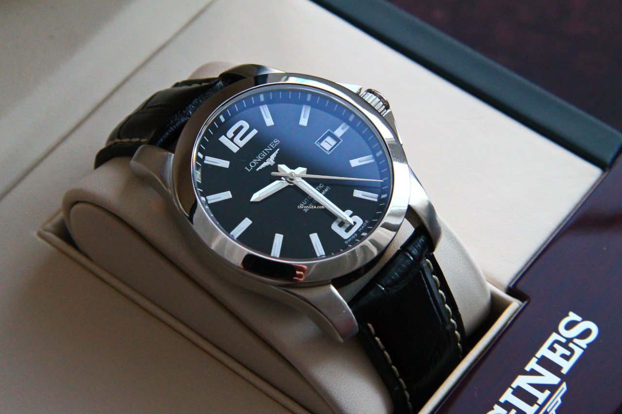 IMG_9081 Longines Conquest Mens watch Unisex Automatic Steel L3.677.4.58.6 Replica 7