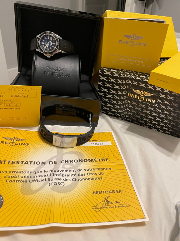IMG_9081 Breitling Superocean 42 Mens watch Unisex Automatic Steel A1736402 BA28 Replica 7