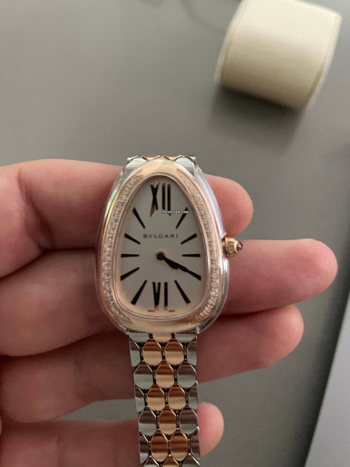 Bulgari Serpenti Womens watch Quartz Gold Steel 103274 Replica 7