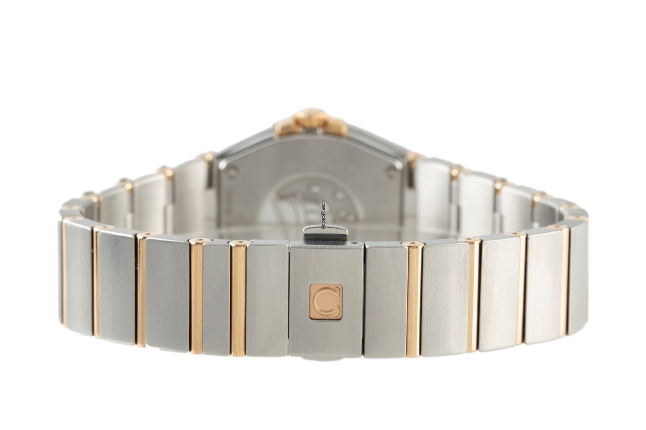 IMG_9081 Omega Constellation Quartz Womens watch Quartz Gold Steel 123.20.27.60.02.001 Replica 7