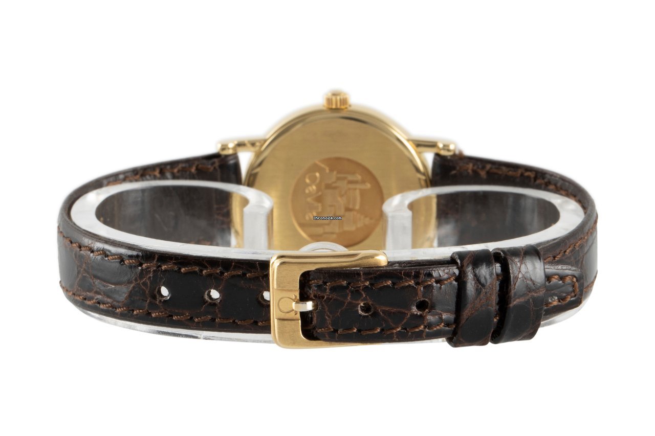 Omega De Ville Womens watch Quartz Yellow gold 595.1111 Replica 7