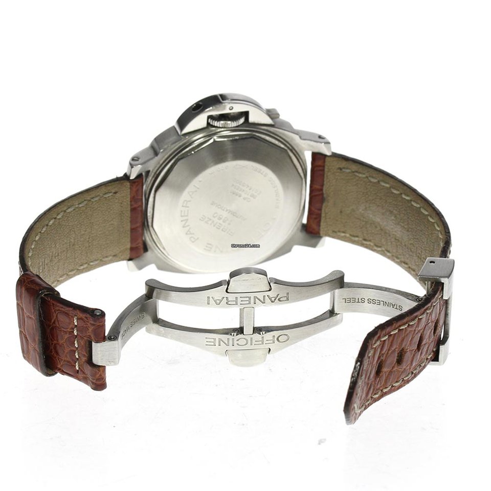 IMG_9081 Panerai Luminor Marina Automatic Mens watch Unisex Automatic Steel PAM00049 Replica 7