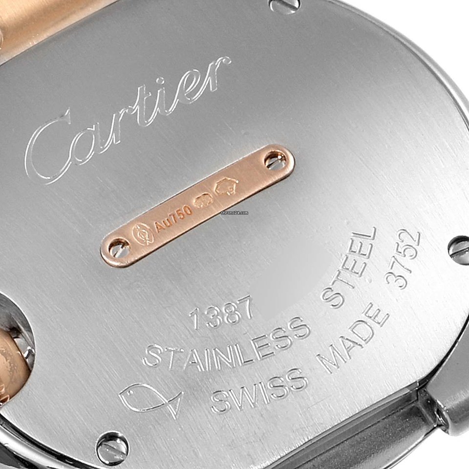 Cartier Ballon Bleu 28mm Womens watch Quartz Gold Steel W3BB0005 Replica 7