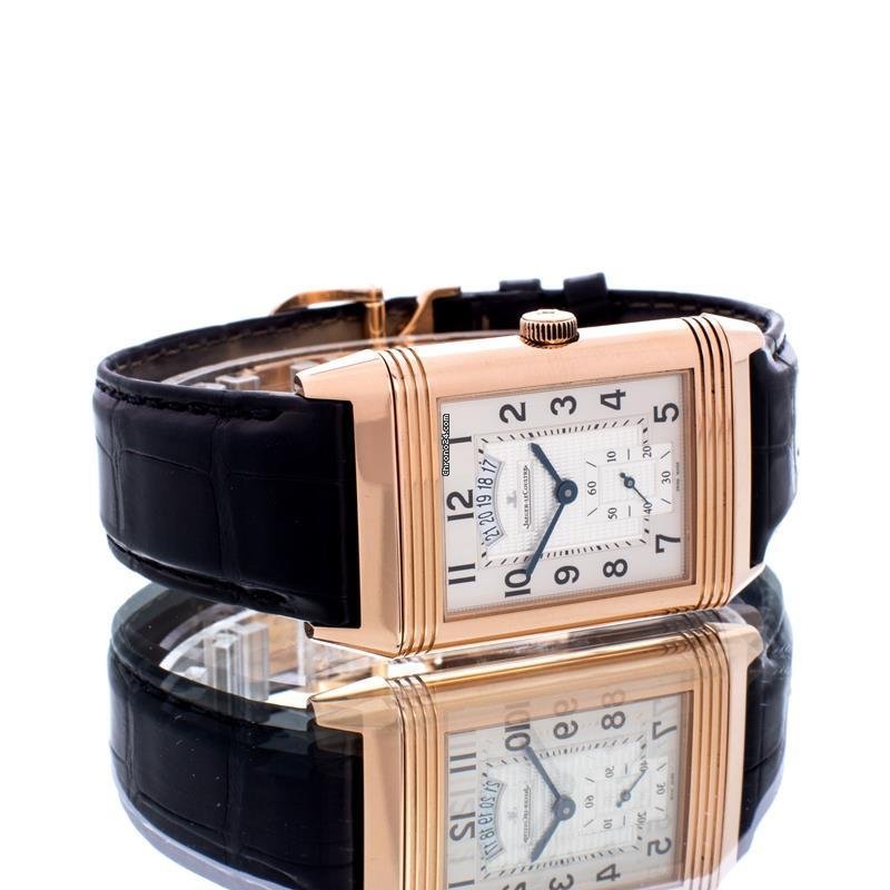 IMG_9081 Jaeger-LeCoultre Grande Reverso Mens watch Unisex Manual winding Rose gold 273.2.85 Replica 7