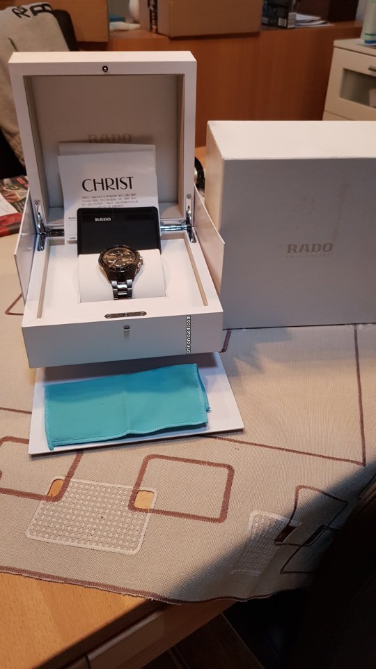 IMG_9081 Rado HyperChrome Chronograph Mens watch Unisex Automatic Ceramic R32024102 Replica 7